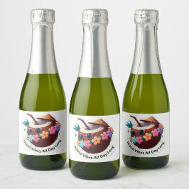 Etiquetas Para Vinos Espumosos Island Vibes Coconut
