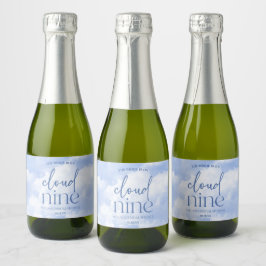 Etiquetas Para Vinos Espumosos La Novia Está En La Nueve Ducha Azul Novias