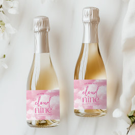Etiquetas Para Vinos Espumosos La Novia Está En Nueve Duchas De Novias Rosa