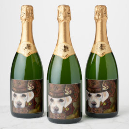 Etiquetas Para Vinos Espumosos Labrador Retriever