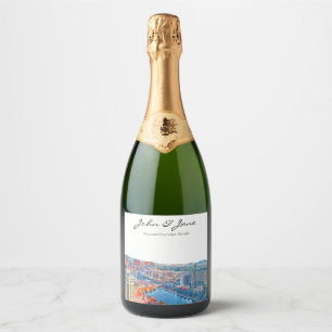 Etiquetas Para Vinos Espumosos Leyline personalizada de Las Vegas Sparkling Wine 