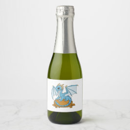 Etiquetas Para Vinos Espumosos Little Blue Dragon