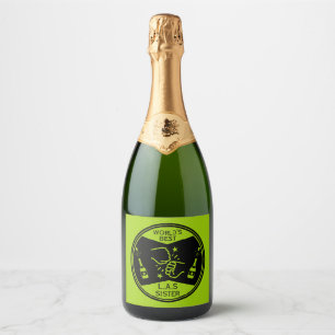 Etiquetas Para Vinos Espumosos Lo mejor del mundo como una hermana