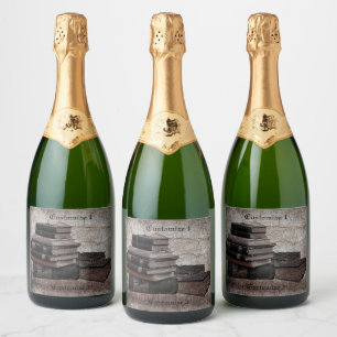 Etiquetas Para Vinos Espumosos Los amantes del libro vintage