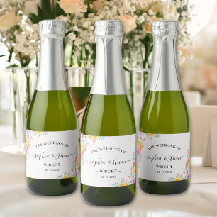 Etiquetas Para Vinos Espumosos Love in Full Bloom – Springtime Wedding