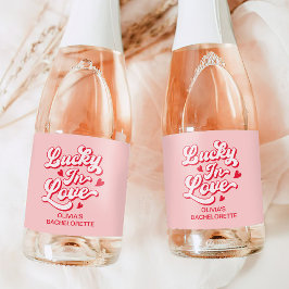 Etiquetas Para Vinos Espumosos Lucky In Love Bachelorette Champagne