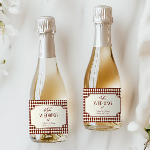 Etiquetas Para Vinos Espumosos Lujo Antiguo Dinero Burgundy Boda Vintage
