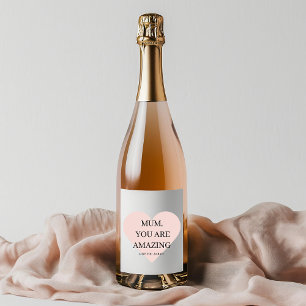 Etiquetas Para Vinos Espumosos Mamá especial personalizada que eres un regalo aso