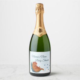 Etiquetas Para Vinos Espumosos Mama & Me Otter Baby Shower Champagne
