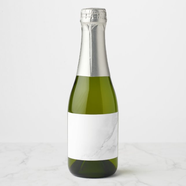 Etiquetas Para Vinos Espumosos Mármol Blanco (Anverso)