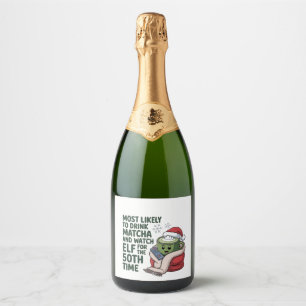 Etiquetas Para Vinos Espumosos Más Propenso a Beber Matcha y Ver Elf Xmas 