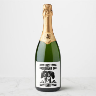 Etiquetas Para Vinos Espumosos Mejor Dachshund Dad Ever T Shirt