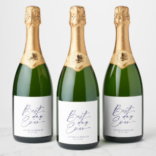Etiquetas Para Vinos Espumosos Mejor día de Boda de la historia