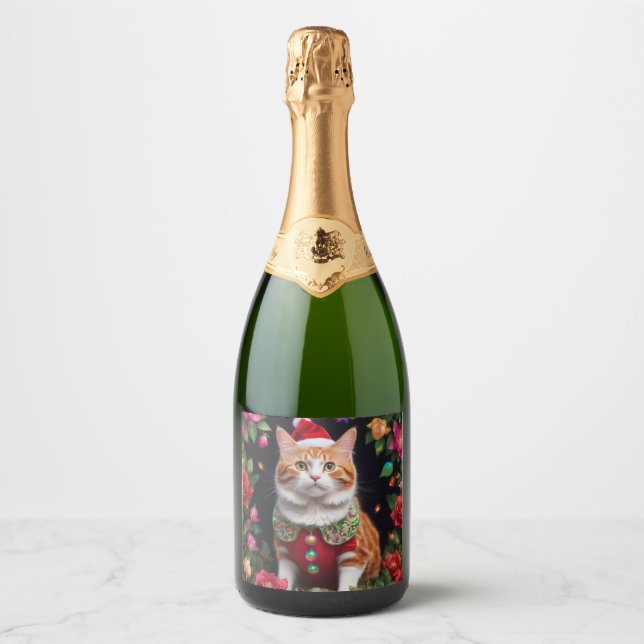 Etiquetas Para Vinos Espumosos Meowy (Anverso)