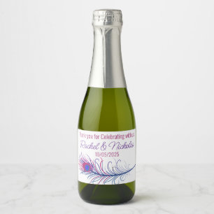 Etiquetas Para Vinos Espumosos Minibotellas de champán favorecen el chile persona