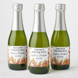 Etiquetas Para Vinos Espumosos Minibotellas de champán favorecen la personalizaci