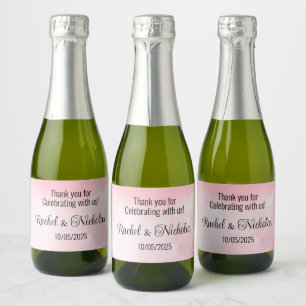 Etiquetas Para Vinos Espumosos Minibotellas de champán favorecen la personalizaci