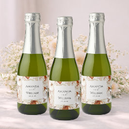 Etiquetas Para Vinos Espumosos Minietiqueta de botella de vino de esparkling pers