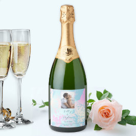 Etiquetas Para Vinos Espumosos Modern Abstract Pastel Wedding