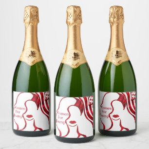 ETIQUETAS PARA VINOS ESPUMOSOS MUJERES PARA TRUMP