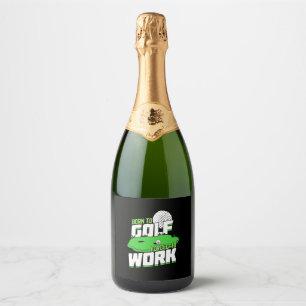 Etiquetas Para Vinos Espumosos Nacido En Golf Obligado A Trabajar