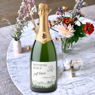 Etiquetas Para Vinos Espumosos Nada Elegante Solo Amor Boda Elegante