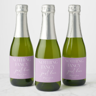 Etiquetas Para Vinos Espumosos Nada Elegante Solo Amor Minimalista Casual Boda