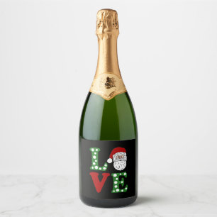 Etiquetas Para Vinos Espumosos Navidades Amor, Santa Amor, Navidades Amores, Amor