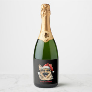 Etiquetas Para Vinos Espumosos Navidades de Navidad de pastor alemán dan ideas Wo