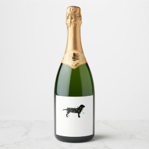 Etiquetas Para Vinos Espumosos Navidades iluminan camiseta de perro recuperadora