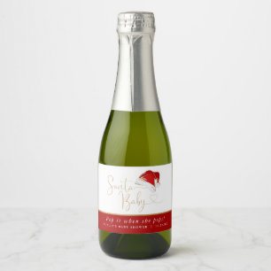 Etiquetas Para Vinos Espumosos Navidades Santa Bebé se lo pega cuando se mete min