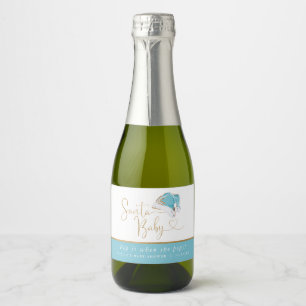 Etiquetas Para Vinos Espumosos Navidades Santa Bebé se lo pega cuando se mete min