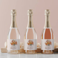 Nombre personalizado de Baby Shower de tipo retro 