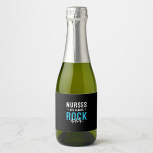 Etiquetas Para Vinos Espumosos Nurse Gift Las enfermeras son siempre rock