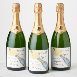 Etiquetas Para Vinos Espumosos Oro de vino brunch y bubbly Sparkling Bridal Showe