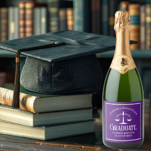 Etiquetas Para Vinos Espumosos Partido de Graduación de la Escuela de Derecho Bla