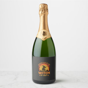 Etiquetas Para Vinos Espumosos Peluquera De Día Bruja De Noche Diseño De Hallowee