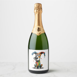 Etiquetas Para Vinos Espumosos perro mascota