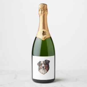 Etiquetas Para Vinos Espumosos Perro pastor australiano