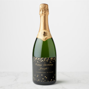 Etiquetas Para Vinos Espumosos Personalizado 70.º cumpleaños