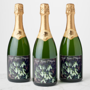 Etiquetas Para Vinos Espumosos Personalizado de nevadas primaverales