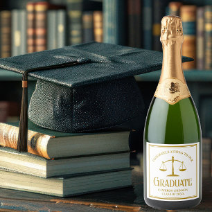Etiquetas Para Vinos Espumosos Personalizado del Partido de Graduación de la Escu