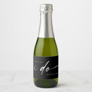 Etiquetas Para Vinos Espumosos Personalizado del partido nupcial Mini Sparkling W