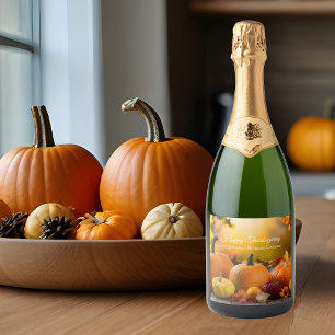 Etiquetas Para Vinos Espumosos Personalizado Empresa Fiesta de calabaza de Acción