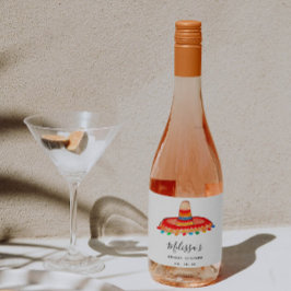 Etiquetas Para Vinos Espumosos Personalizado Sombrero Bridal