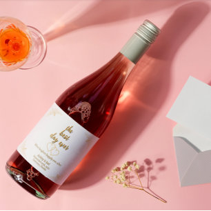 Etiquetas Para Vinos Espumosos Personalizar Boda Ensayo Champagne Hearts