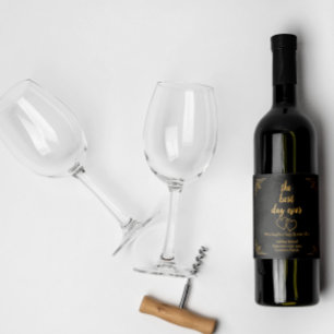 Etiquetas Para Vinos Espumosos Personalizar Boda Ensayo Champagne Hearts