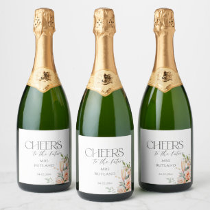 Etiquetas Para Vinos Espumosos Petales Y Ducha De Novias Prosecco