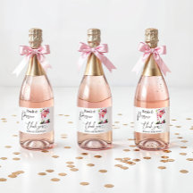 Pétalos y Prosecco Rosa Floral Despedida de Solter