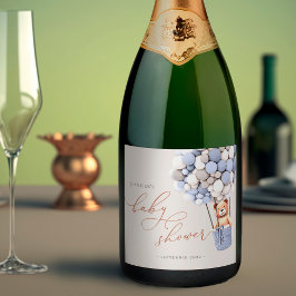 Etiquetas Para Vinos Espumosos ¡Podemos Esperar! Baby Shower Sparkling Wine Lab